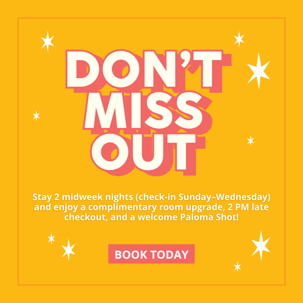 Mid week two night stay free upgrade
